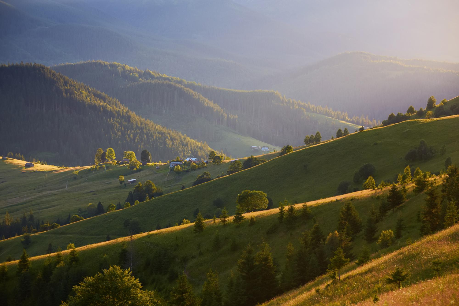 widok na beskidy